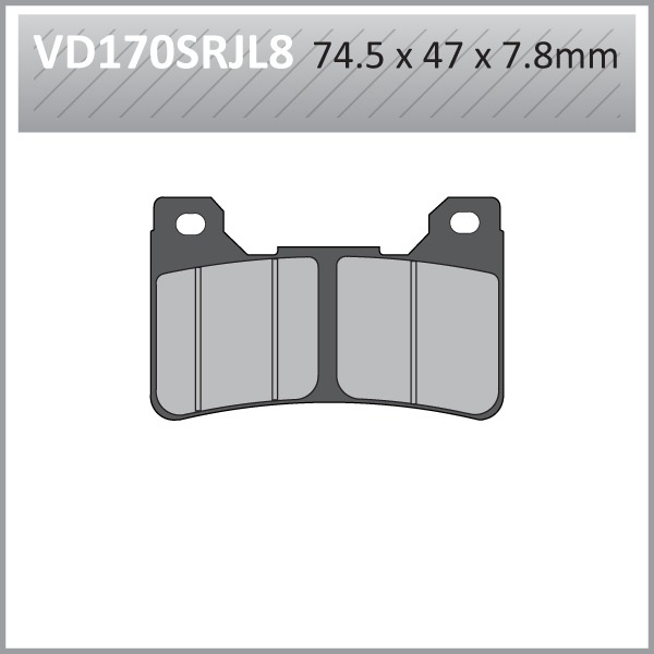 VES RACE PAD-VD170 SRJL 8 RACETRACK