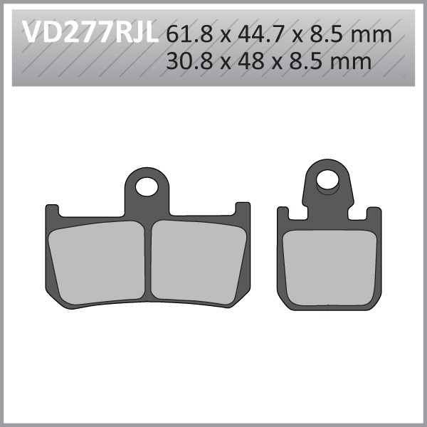 VES RACE PADS VD277RJLXXX (4PCS)