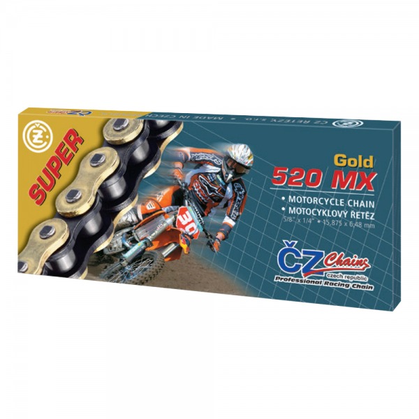 CHAIN CZ 520MX GOLD X 120