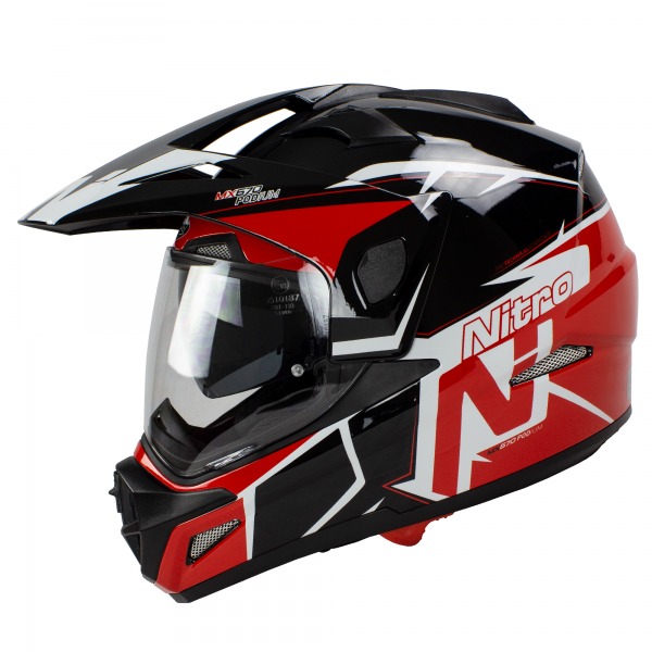 HELMET NITRO MX670 ADVENTURE WHI/BLK/RED-58