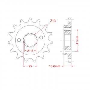 4044-16KM SPROCKET FRONT 520 SIZE