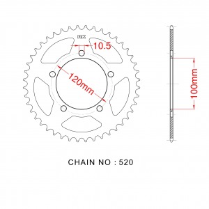 2117-47 SPROCKET REAR (703)