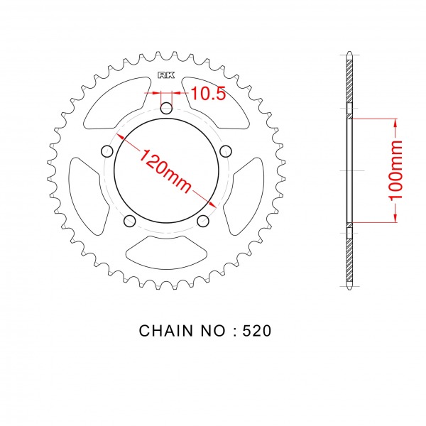 2117-47 SPROCKET REAR (703)