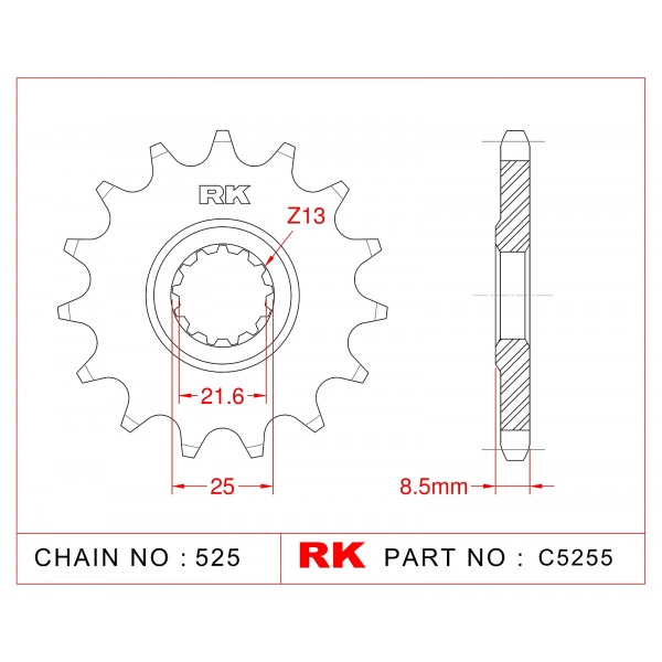 4064-15 SPROCKET-FRONT(J) 1537