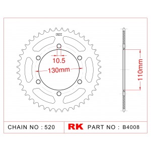 486-43 SPROCKET-REAR (JT1486)