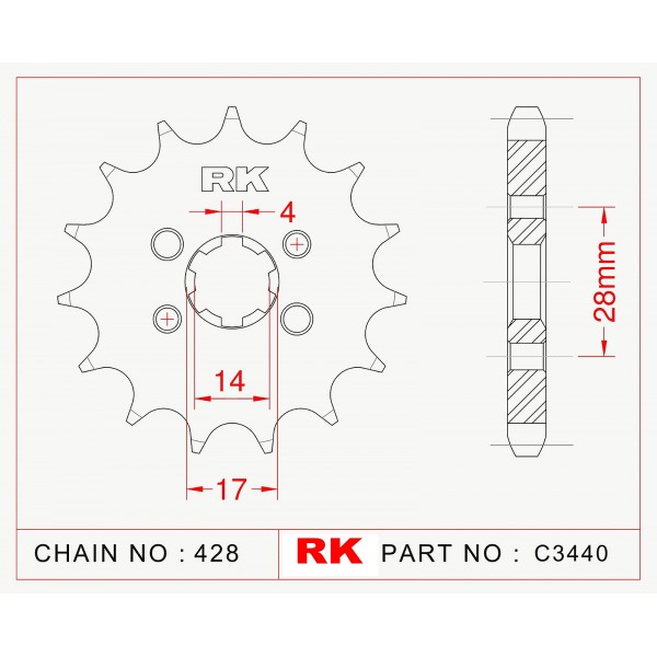 277-13 SPROCKET-FRONT