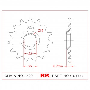 1248-15 SPROCKET-FRONT (1901)