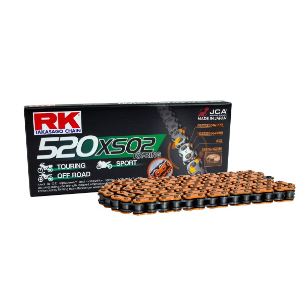 CHAIN RK 520XSO ORANGE X 120