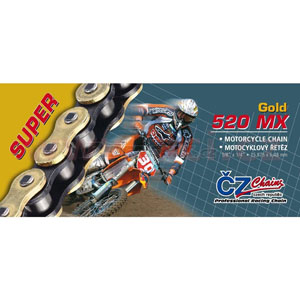 CHAIN CZ 520MX GOLD X 118