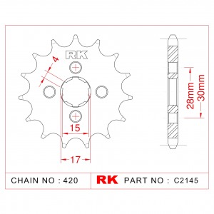 253-16 SPROCKET FRONT(255/272)