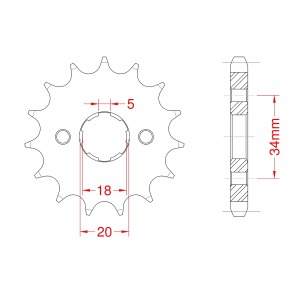 264-13 SPROCKET-FRONT END OF LINE
