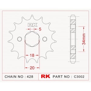 264-15 SPROCKET FRONT(P)