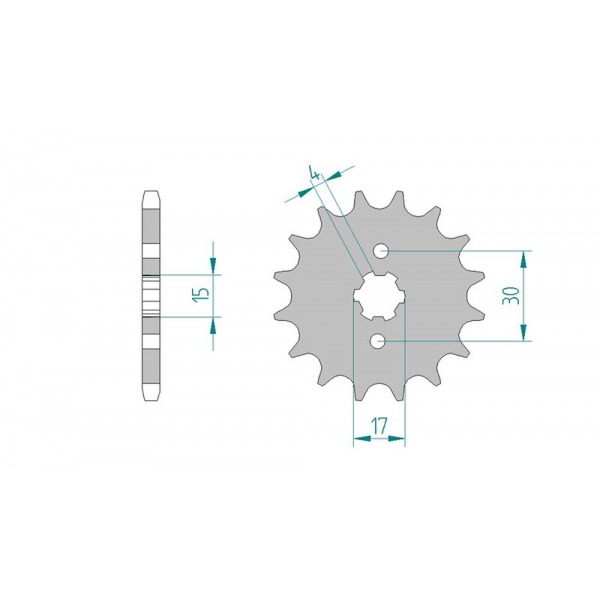 273-14 SPROCKET FRONT