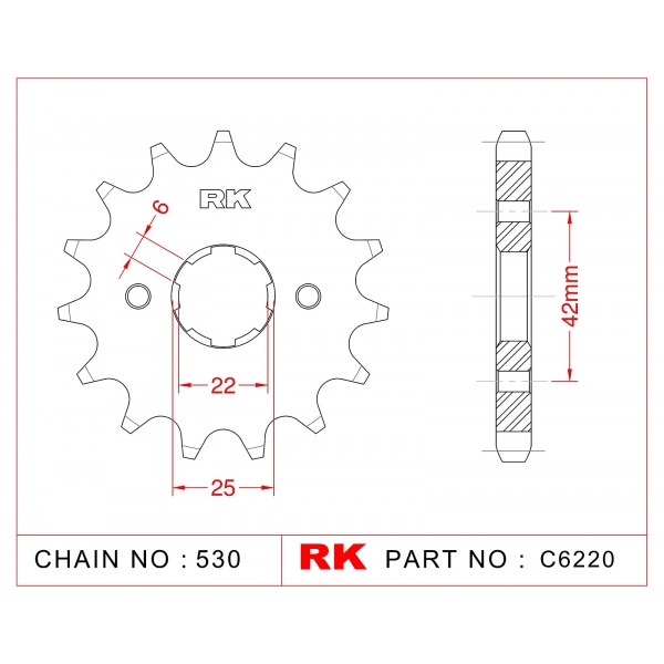 278-16 SPROCKET-FRONT (P)