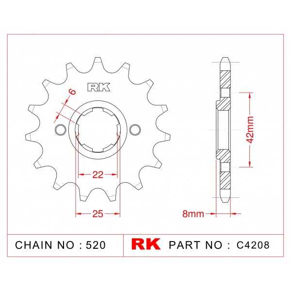 281-14 SPROCKET-FRONT (P)