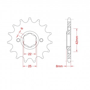 281-15 SPROCKET-FRONT (P)