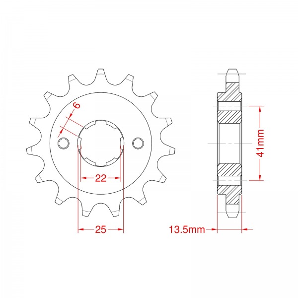 293-15 SPROCKET-FRONT