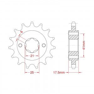 294-14 SPROCKET-FRONT END OF LINE