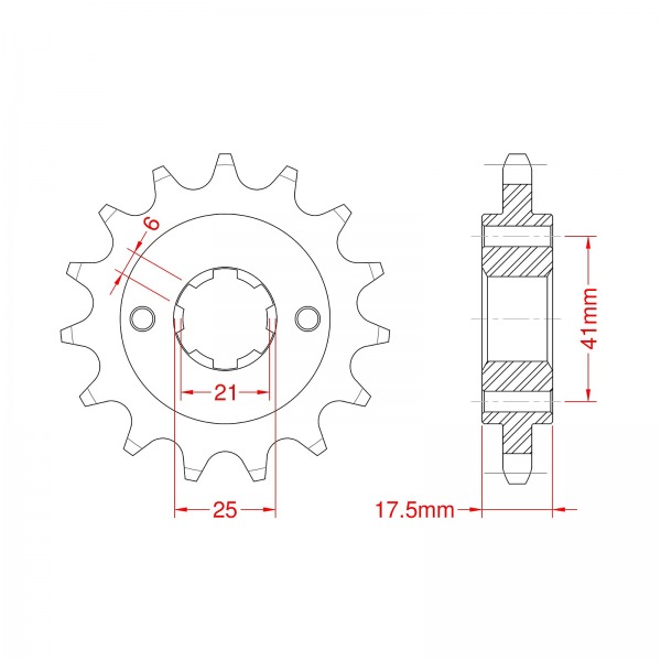294-15 SPROCKET-FRONT (P)