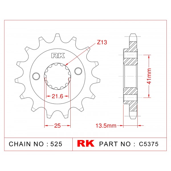 296-15 SPROCKET-FRONT (P)