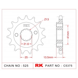 296-16 SPROCKET-FRONT (P)