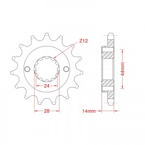 314-15 SPROCKET FRONT END OF LINE
