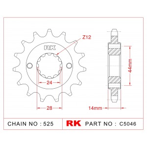 314-17 SPROCKET FRONT(P) (JT1372)