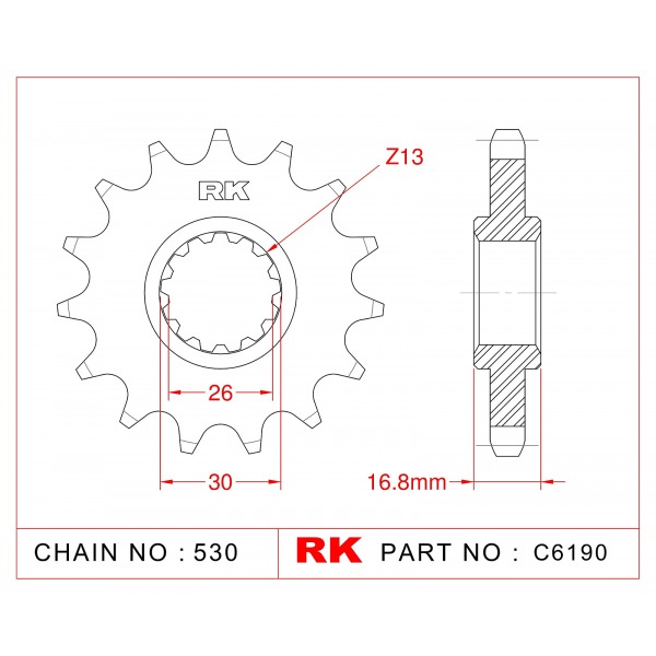 333-16 SPROCKET-FRONT (P)