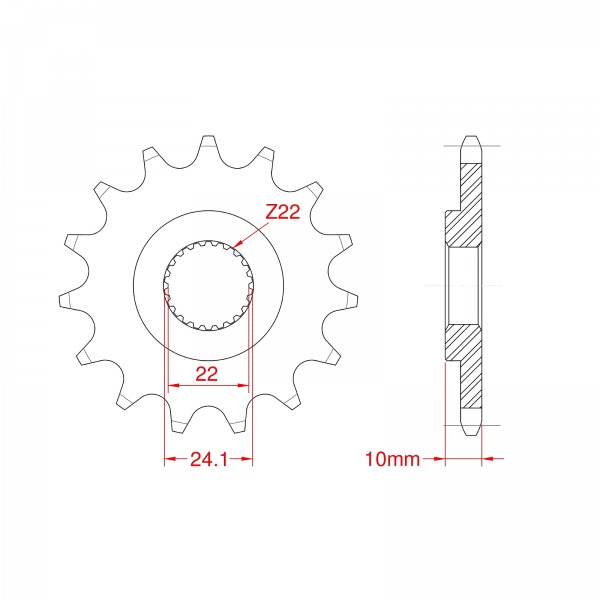 402-16 SPROCKET FRONT(P)