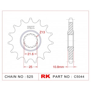 4030-17 SPROCKET-FRONT(1586)(J)