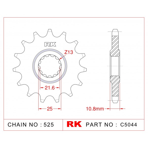 4030-17 SPROCKET-FRONT(1586)(J)