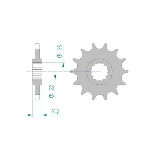 4031-15 SPROCKET-FRONT(J)1531