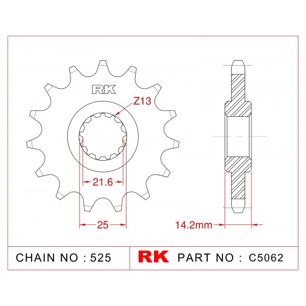4031-16 SPROCKET-FRONT(J)1531