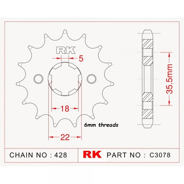 4042-14 SPROCKET-FRONT(J)1559