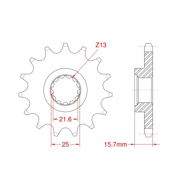 4044-15 SPROCKET FRONT-525 SIZE(1535)