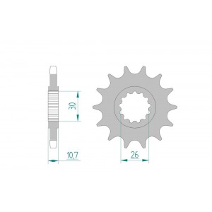 4055-15 SPROCKET-FRONT(J)1591