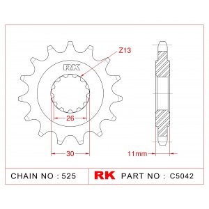 4055-16 SPROCKET-FRONT(J) 1591
