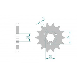 424-15 SPROCKET-FRONT END OF LINE