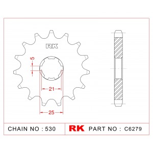 424-16 SPROCKET-FRONT (P)