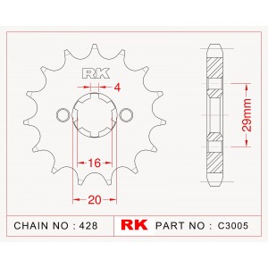 425-14 SPROCKET-FRONT