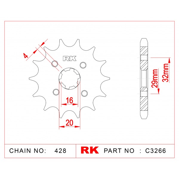 425-15 SPROCKET-FRONT(P)