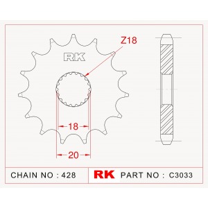 426-15 SPROCKET-FRONT (P)