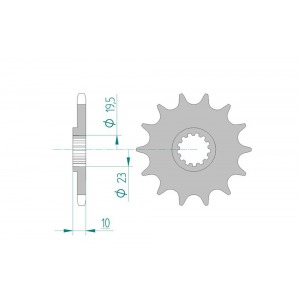 432-13 SPROCKET-FRONT(P)