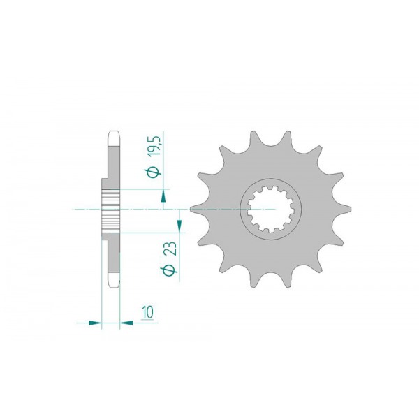 432-13 SPROCKET-FRONT(P)