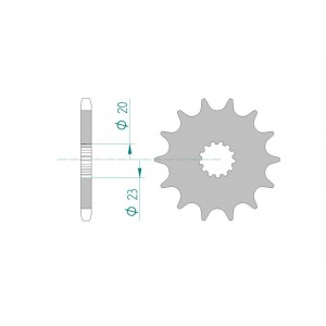 433-16 SPROCKET-FRONT END OF LINE