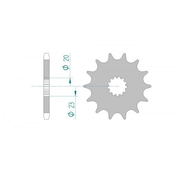 433-16 SPROCKET-FRONT END OF LINE