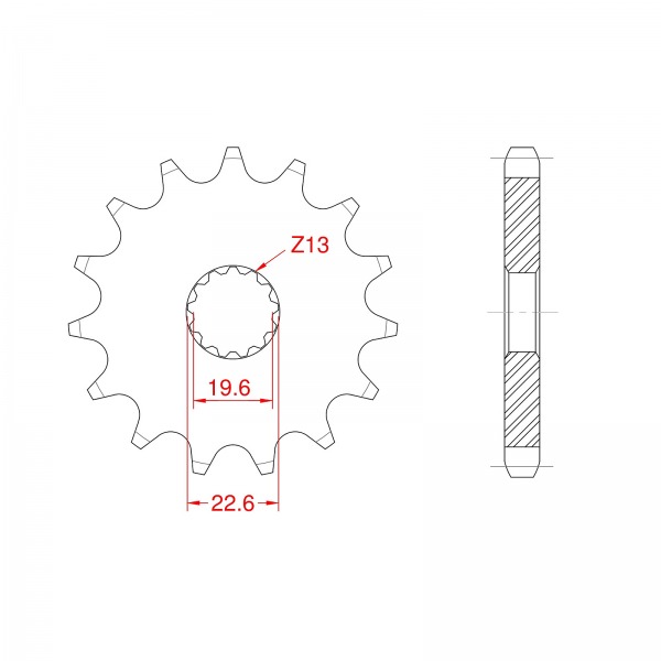 435-15 SPROCKET-FRONT