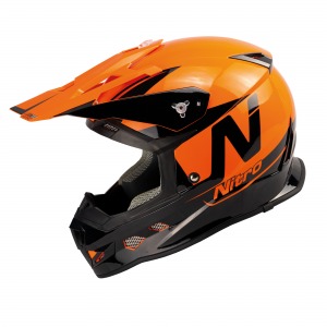 HELMET NITRO MX700 BLK/ORA L-60