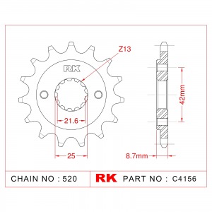512-16 SPROCKET-FRONT(P)