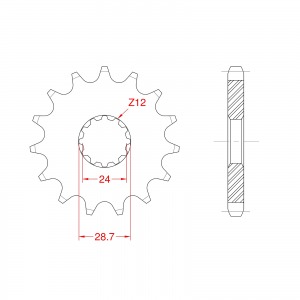 517-16 SPROCKET-FRONT(P)